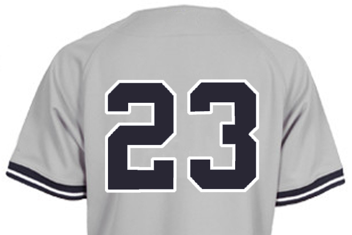 ZUNSU 4-2 Color Twill Number for Jersey, Athletic Style | 2 Color Tackle Twill Numbers, No Pre-Stitched